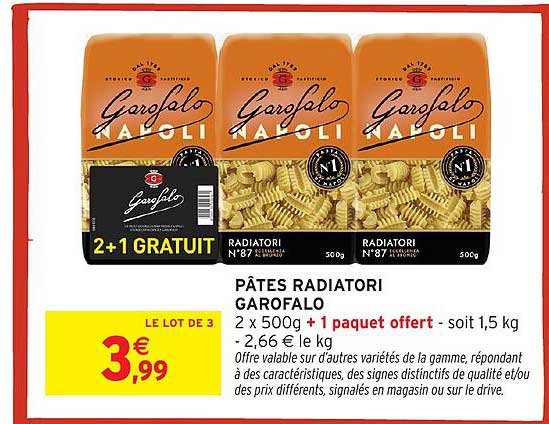 PÂTES RADIATORI GAROFALO