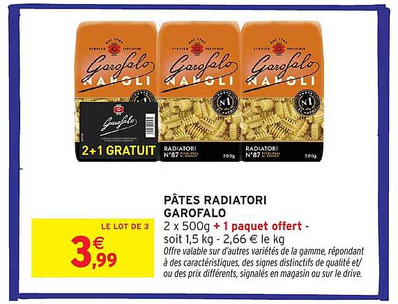 PÂTES RADIATORI GAROFALO