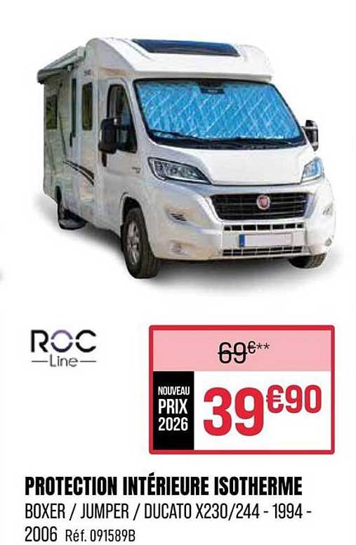 PROTECTION INTÉRIEURE ISOTHERME BOXER / JUMPER / DUCATO X230/244 - 1994 - 2006 Réf. 091589B