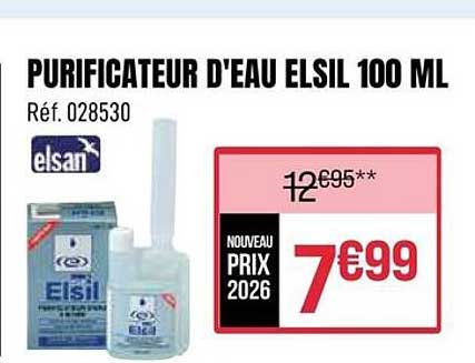 PURIFICATEUR D'EAU ELSIL 100 ML
