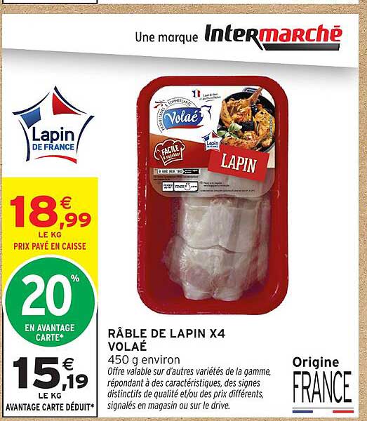 RÂBLE DE LAPIN X4 VOLAÉ