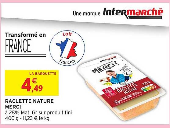 RACLETTE NATURE MERCI