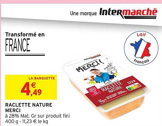 RACLETTE NATURE MERCI