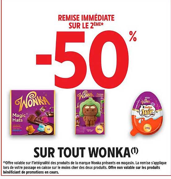REMISE IMMÉDIATE SUR LE 2ÈME*