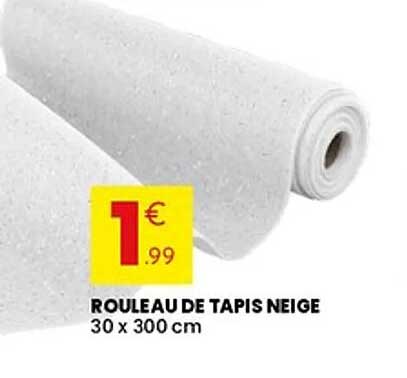 ROULEAU DE TAPIS NEIGE 30 x 300 cm