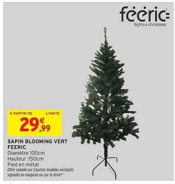 SAPIN BLOOMING VERT FEERIC