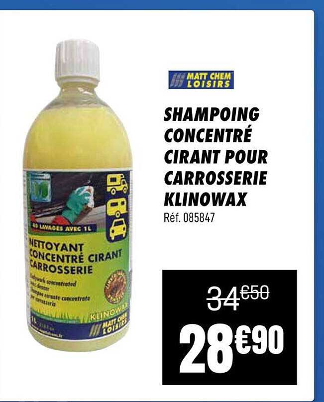 SHAMPOING CONCENTRÉ CIRANT POUR CARROSSERIE KLINOWAX