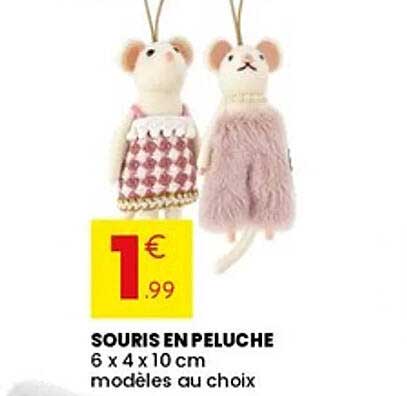 SOURIS EN PELUCHE