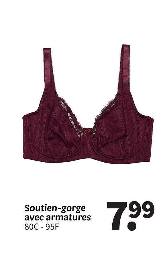 Soutien-gorge avec armatures 80C - 95F