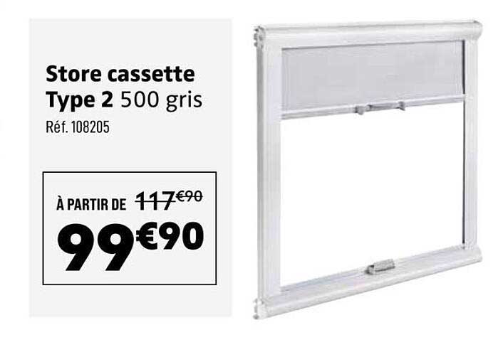 Store cassette Type 2 500 gris