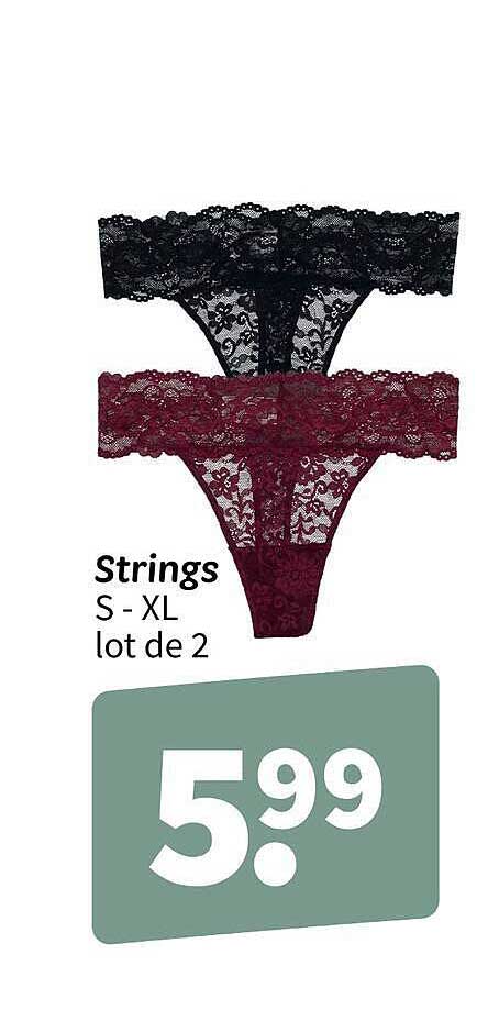 Strings S - XL lot de 2