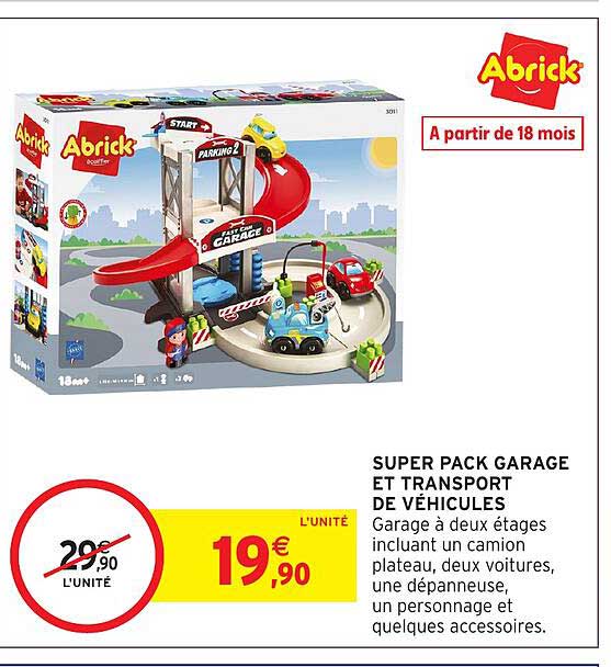 SUPER PACK GARAGE ET TRANSPORT DE VÉHICULES