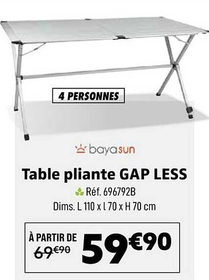 Table pliante GAP LESS