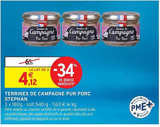 TERRINES DE CAMPAGNE PUR PORC STEPHAN