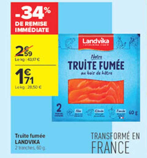 Truite fumée LANDVIKA