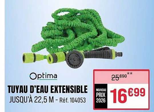 TUYAU D’EAU EXTENSIBLE JUSQU’À 22,5 M - Réf. 104053