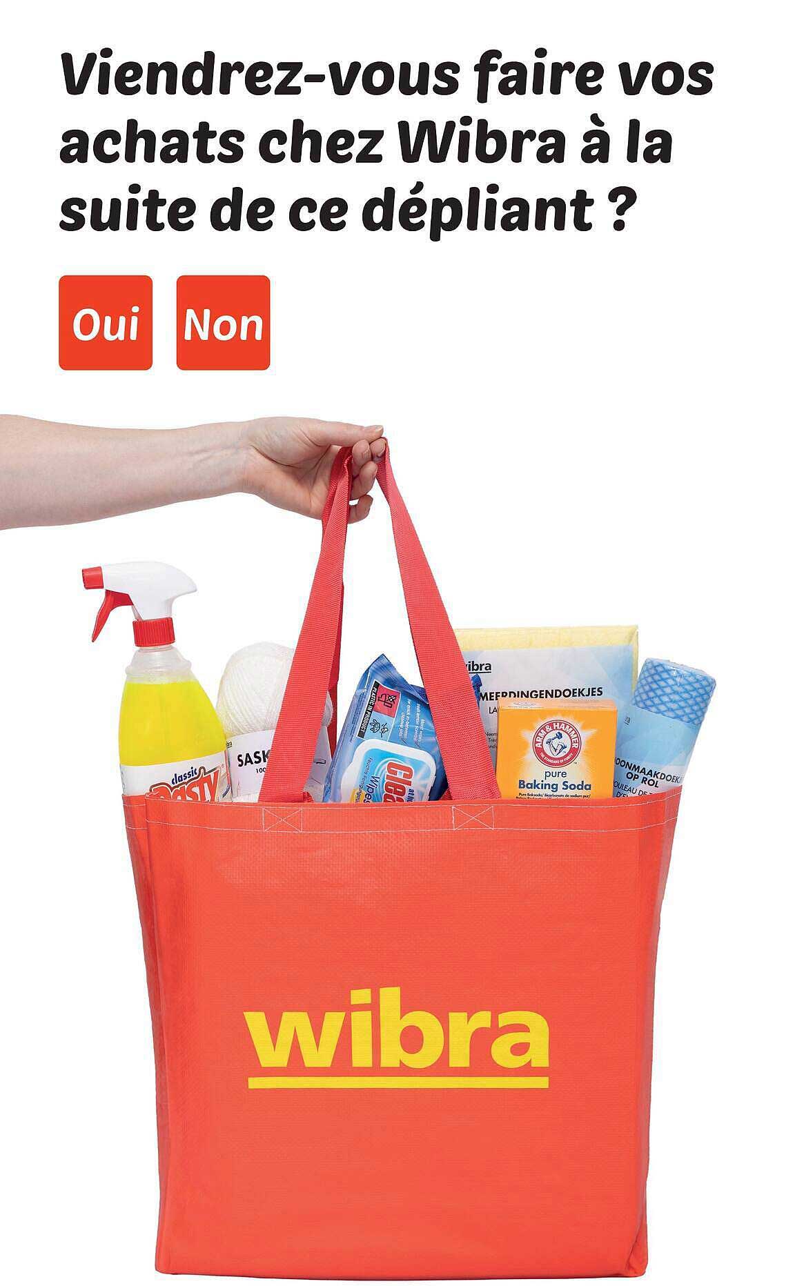Viendrez-vous faire vos achats chez Wibra à la suite de ce dépliant ?