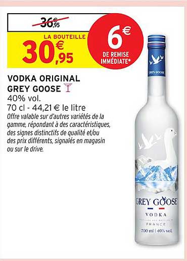 VODKA ORIGINAL GREY GOOSE