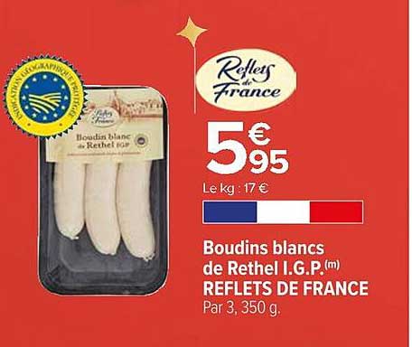 Boudins blancs de Rethel I.G.P(m) REFLETS DE FRANCE