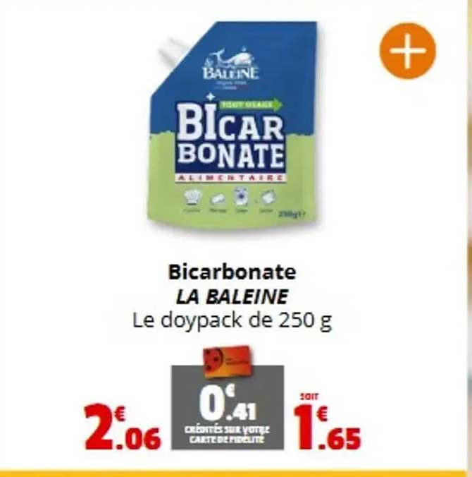 Bicarbonate LA BALEINE Le doypack de 250 g