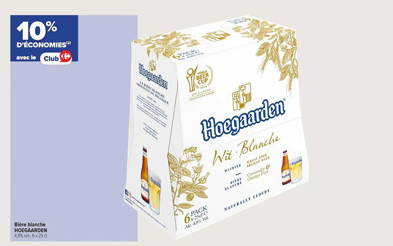 Bière blanche HOEGAARDEN