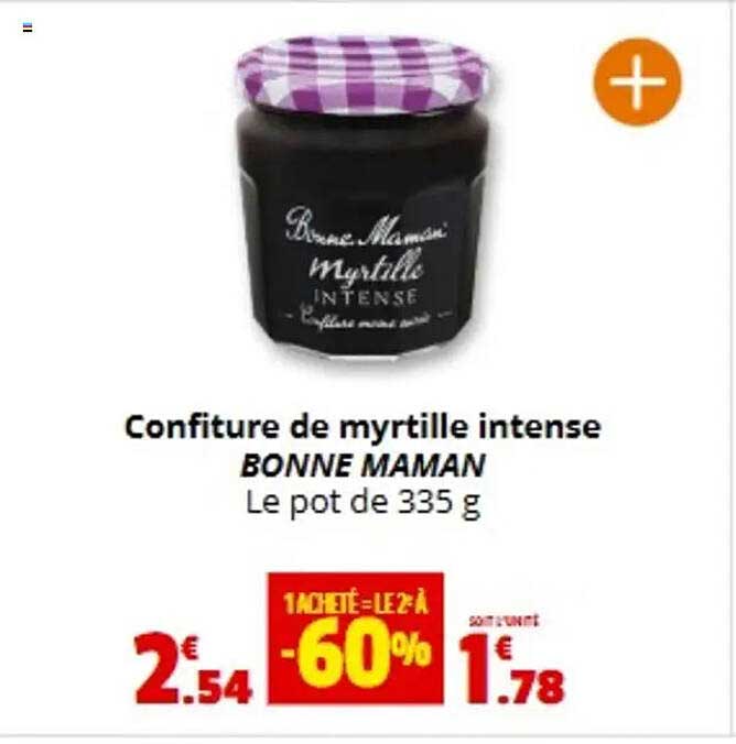 Confiture de myrtille intense BONNE MAMAN
