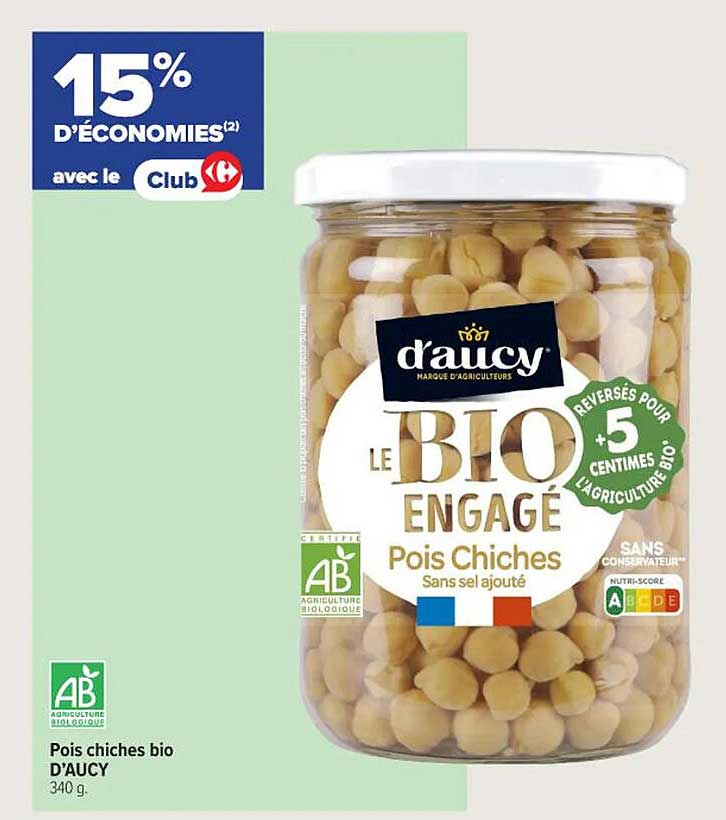 Pois chiches bio D'AUCY