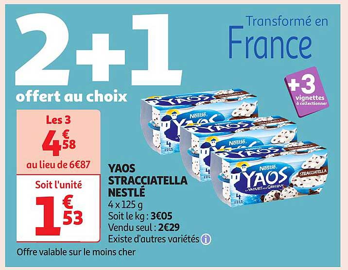 2+1 offert au choix
