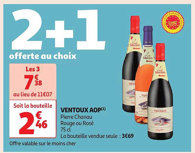 2+1 offerte au choix