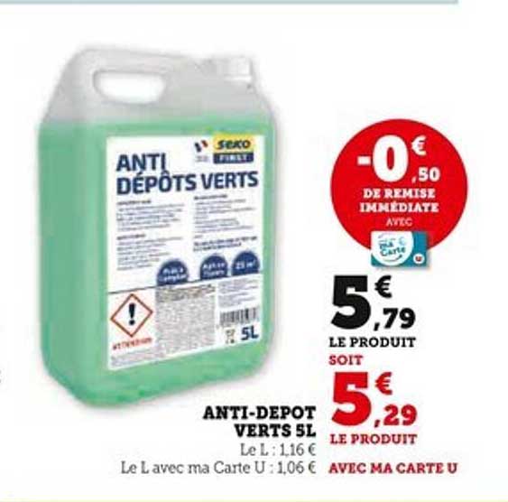 ANTI-DÉPÔTS VERTS 5L