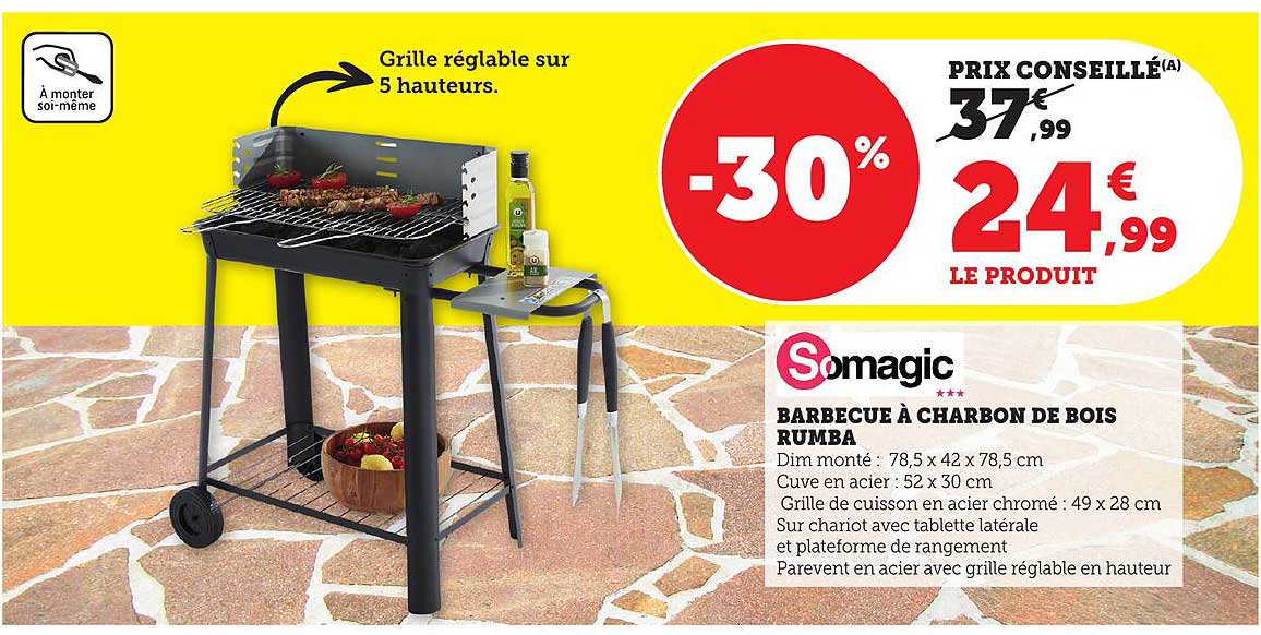 BARBECUE À CHARBON DE BOIS RUMBA