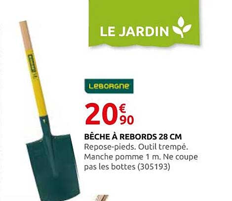 BÊCHE À REBORDS 28 CM