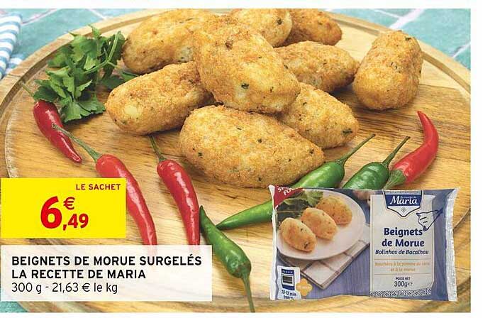 Beignets de morue surgelés La Recette de Maria