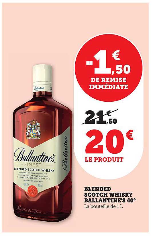 BLENDED SCOTCH WHISKY BALLANTINE'S 40°