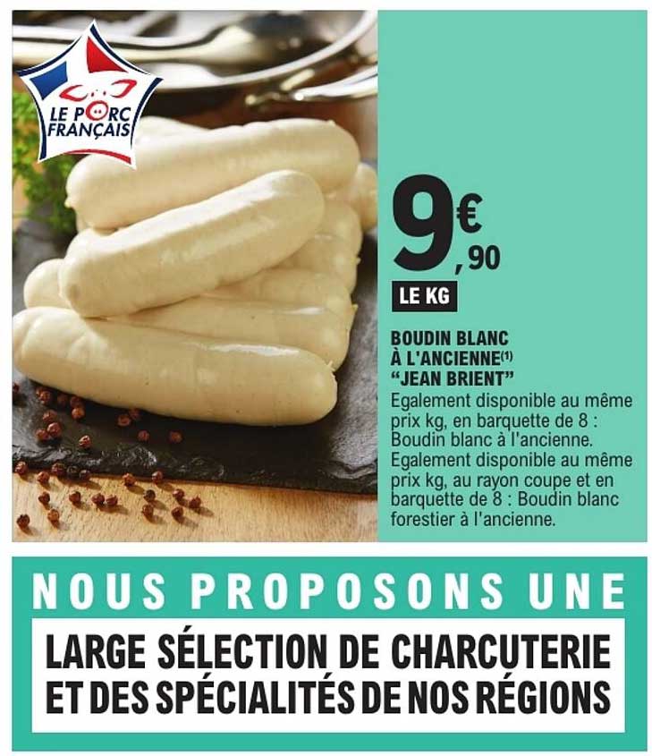BOUDIN BLANC À L'ANCIENNE "JEAN BRIENT"