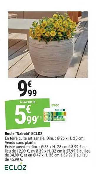 Boule "Nairobi" ECLOZ