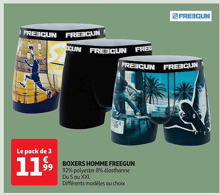 BOXERS HOMME FREEGUN