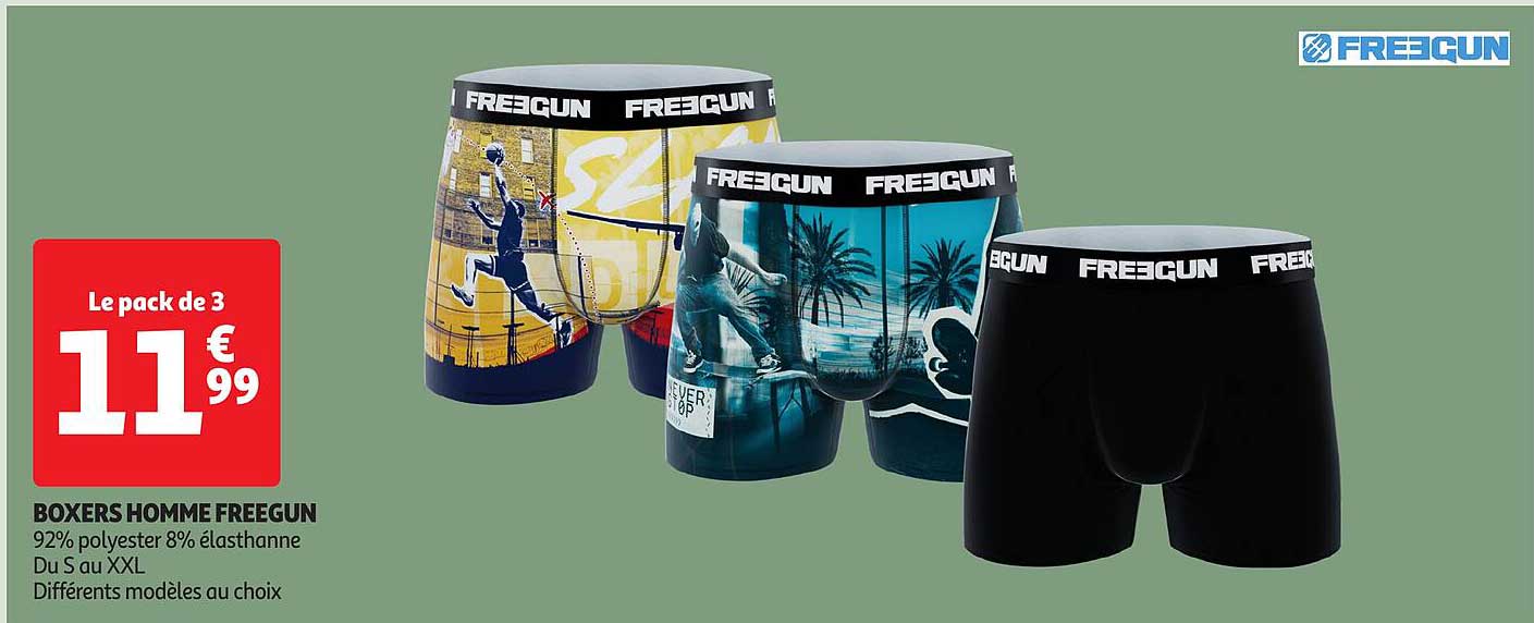 BOXERS HOMME FREEGUN