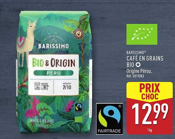 Café en grains BIO Barissimo