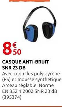 CASQUE ANTI-BRUIT SNR 23 DB