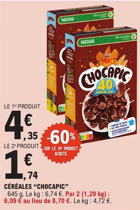 CÉRÉALES "CHOCAPIC"