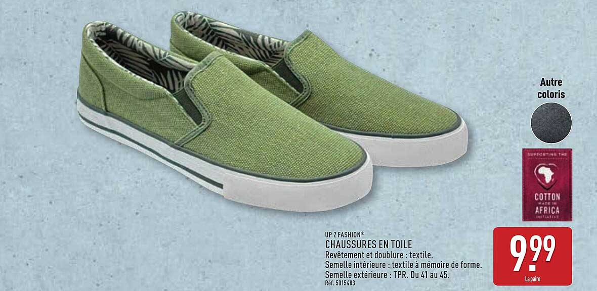CHAUSSURES EN TOILE