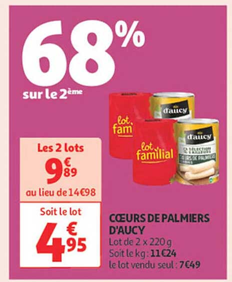 COEURS DE PALMIERS D'AUCY