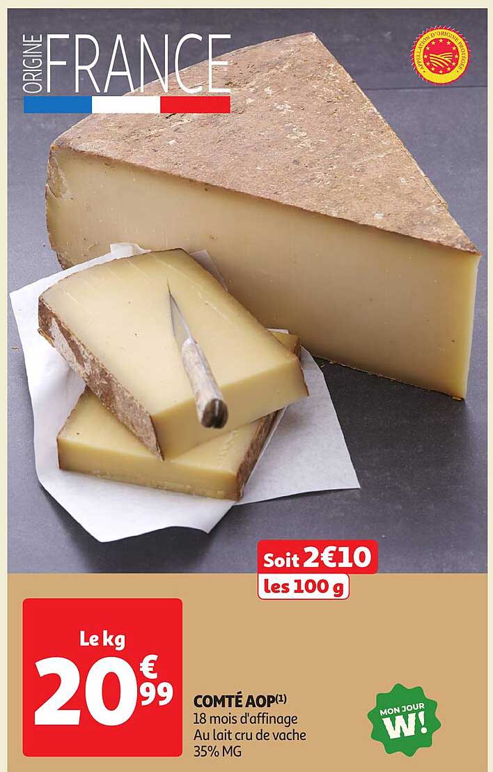 COMTÉ AOP 18 mois d'affinage