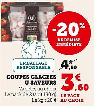 COUPES GLACEES U SAVEURS