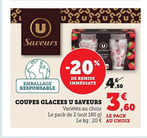 COUPES GLACEES U SAVEURS