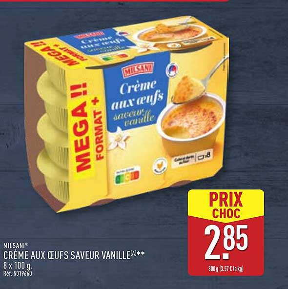 CRÈME AUX ŒUFS SAVEUR VANILLE