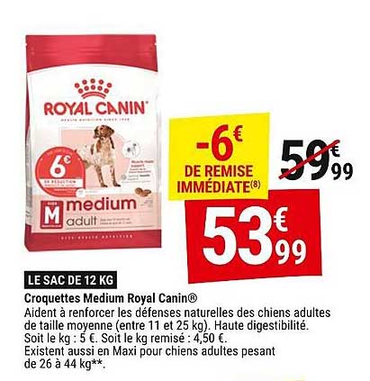 Croquettes Medium Royal Canin®