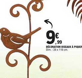DÉCORATION OISEAUX À PIQUER