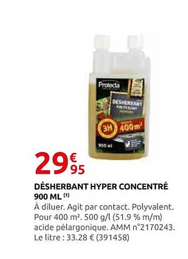 DÉSHERBANT HYPER CONCENTRÉ 900 ML